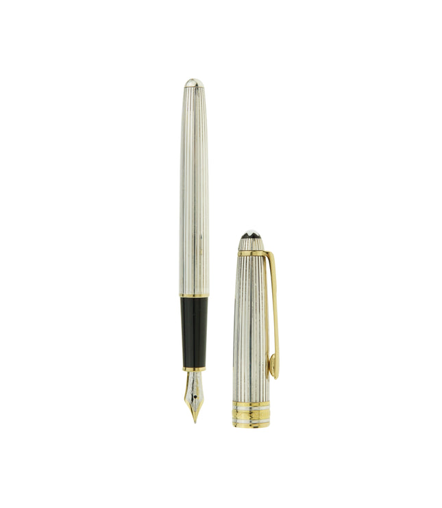Montblanc Meisterstück Solitaire 925er Sterling Silber Füller No.144 Classique