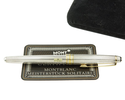 Montblanc Meisterstück Solitaire 925er Sterling Silber Füller No.144 Classique