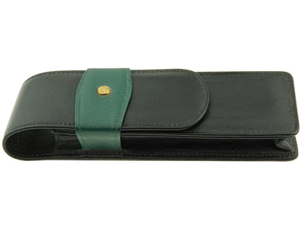 Pelikan 3er Lederetui Schwarz Grün