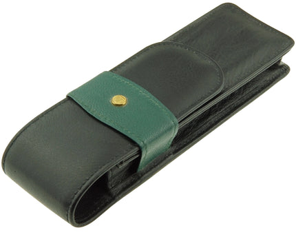 Pelikan 3er Lederetui Schwarz Grün