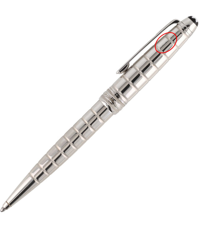 Montblanc Meisterstück Solitaire Platinum Facet Kugelschreiber No.164 Classique