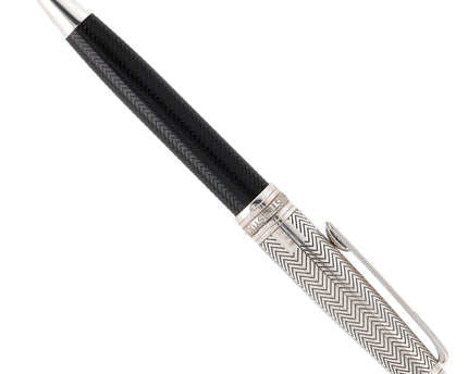 Montblanc Meisterstück Solitaire Doué Silver Barley Kugelschreiber No.164 Classique
