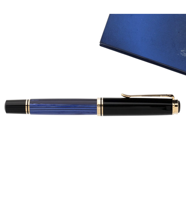 Pelikan Souverän R800 Tintenroller Blau Gestreift