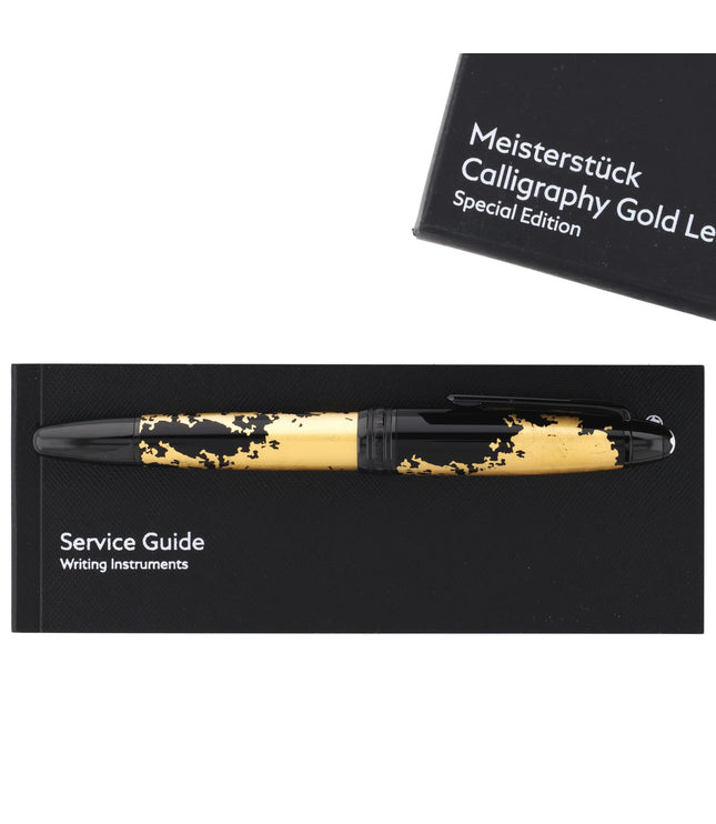 Montblanc Meisterstück Solitaire Gold Leaf Calligraphy Füller