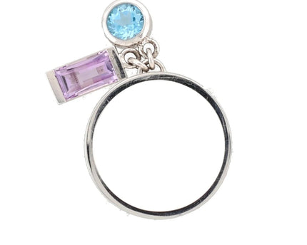 Montblanc Bohème Ring Silber, Amethyst und Blauer Topas