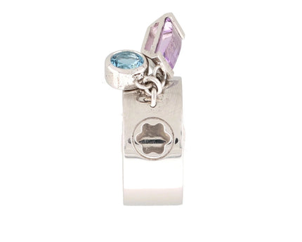 Montblanc Bohème Ring Silber, Amethyst und Blauer Topas