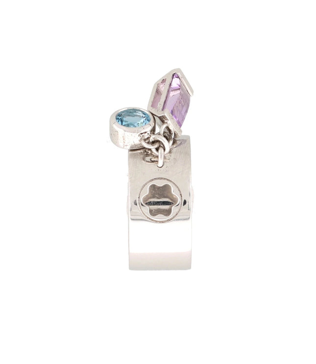 Montblanc Bohème Ring Silber, Amethyst und Blauer Topas