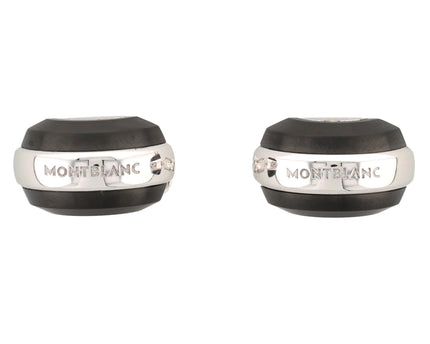 Montblanc Silver Collection Manschettenknöpfe Silber Schwarz