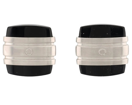 Montblanc Men's Accessories Manschettenknöpfe Steel Onyx