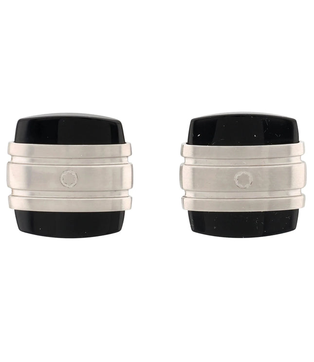Montblanc Men's Accessories Manschettenknöpfe Steel Onyx