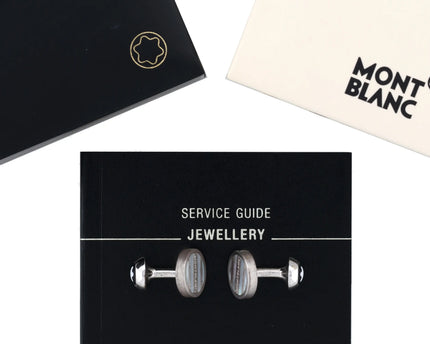 Montblanc Meisterstück Manschettenknöpfe Black Mother of Pearl