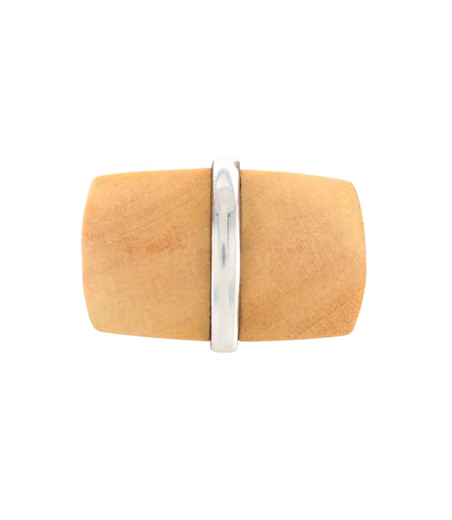 Montblanc Female Jewellery Ring 925er Silber Holz
