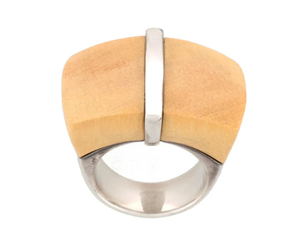 Montblanc Female Jewellery Ring 925er Silber Holz