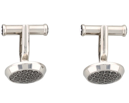 Montblanc Men’s Accessories Manschettenknöpfe Sartorial Steel Martele