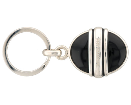 Montblanc Meisterstück Jewellery Schlüsselanhänger Schwarz Platiniert Keyring