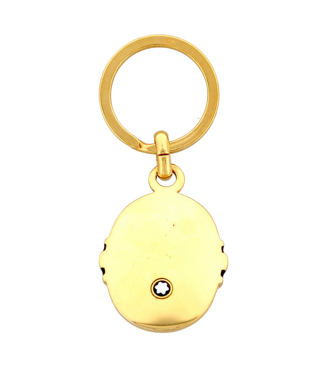 Montblanc Meisterstück Solitaire Schlüsselanhänger Schwarz Gold Keyring