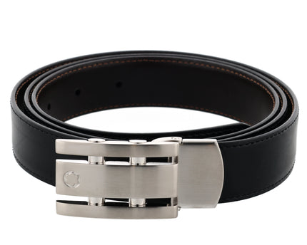 Montblanc Contemporary Line Wendbarer Ledergürtel 30mm Skeleton Schwarz/Braun
