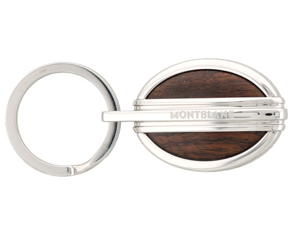 Montblanc Meisterstück L’Aubrac Schlüsselanhänger Stainless Steel Grenadill Holz