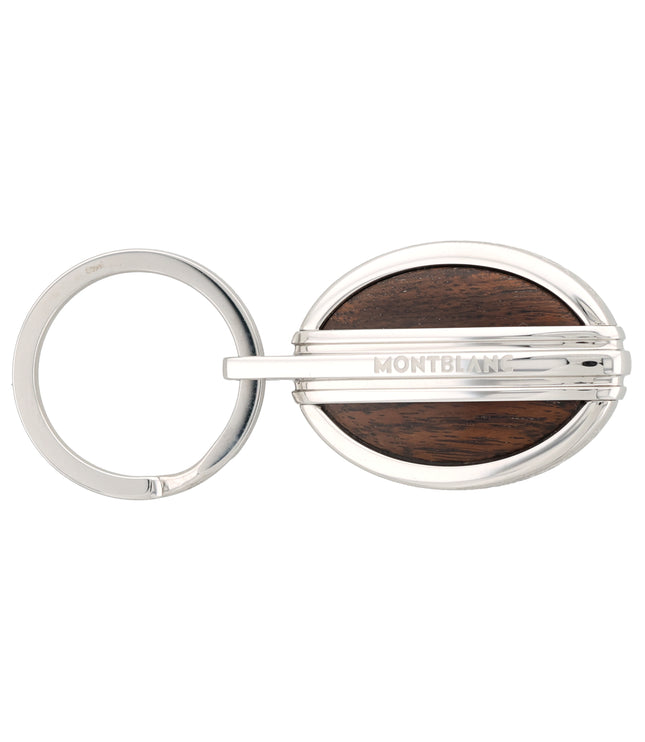 Montblanc Meisterstück L’Aubrac Schlüsselanhänger Stainless Steel Grenadill Holz
