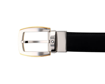 Montblanc Classic Line Wendbarer Ledergürtel 30mm Pall & Gold-Coated Braun/Schwarz