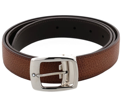 Montblanc Classic Line Ledergürtel 30mm Pall-Coated Grained Braun