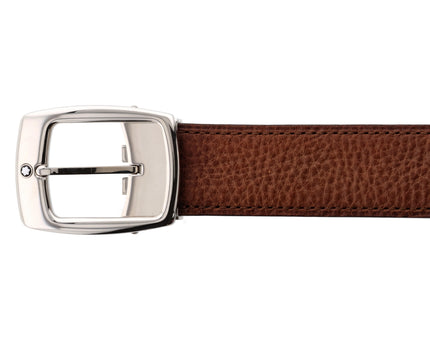 Montblanc Classic Line Ledergürtel 30mm Pall-Coated Grained Braun