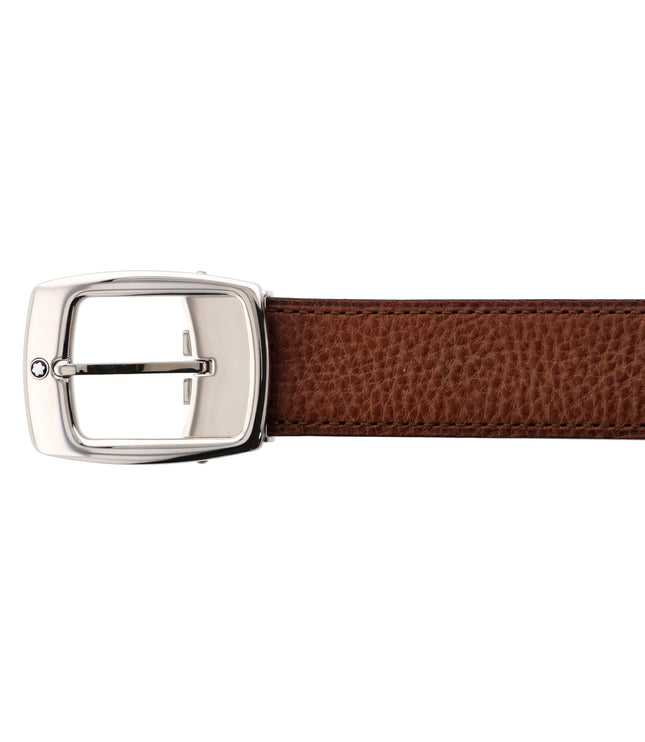 Montblanc Classic Line Ledergürtel 30mm Pall-Coated Grained Braun