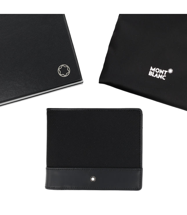 Montblanc Leather Goods Nightflight Geldbörse 4cc Schwarz mit Münzfach