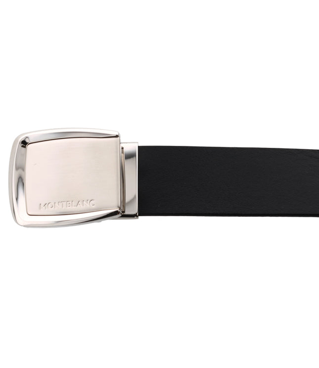 Montblanc Casual Line Ledergürtel 30mm Schwarz