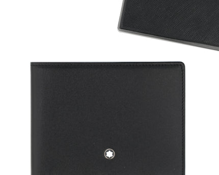 Montblanc Leather Goods Meisterstück Geldbörse 6cc Schwarz/Blau