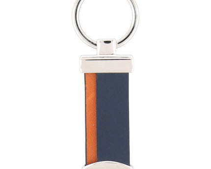 Montblanc Leather Goods Meisterstück Schlüsselanhänger Stripes Navy-Tan