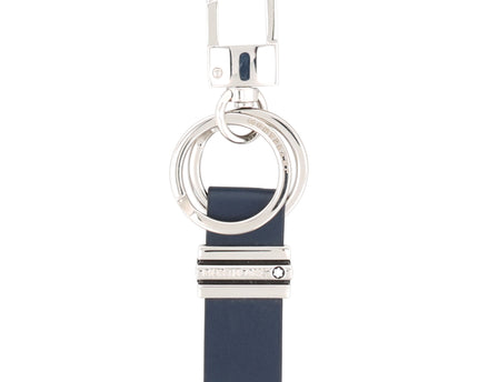 Montblanc Leather Goods Meisterstück Schlüsselanhänger Loop 3Ring Navy