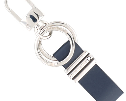 Montblanc Leather Goods Meisterstück Schlüsselanhänger Loop 3Ring Navy