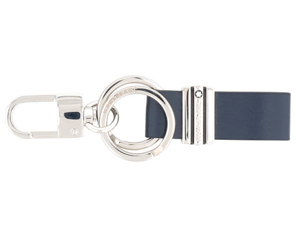 Montblanc Leather Goods Meisterstück Schlüsselanhänger Loop 3Ring Navy