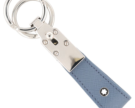 Montblanc Leather Goods Sartorial Schlüsselanhänger Loop Denim Blue