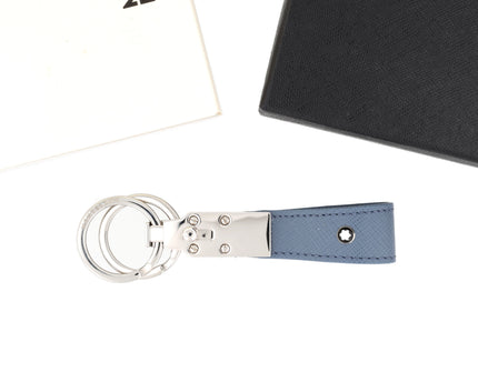 Montblanc Leather Goods Sartorial Schlüsselanhänger Loop Denim Blue