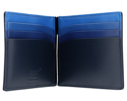 Montblanc Leather Goods Meisterstück Geldbörse mit Geldklammer Degrade Navy