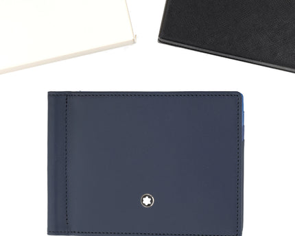 Montblanc Leather Goods Meisterstück Geldbörse mit Geldklammer Degrade Navy