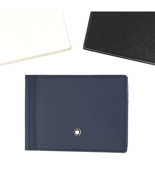Montblanc Leather Goods Meisterstück Geldbörse mit Geldklammer Degrade Navy