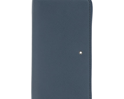 Montblanc Leather Goods Sartorial Geldbörse 12cc Zip Around Blau