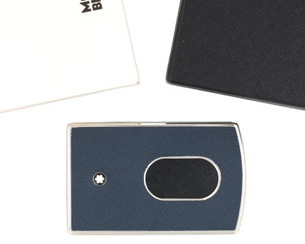 Montblanc Leather Goods Sartorial Hartschalen Visitenkartenetui Blau
