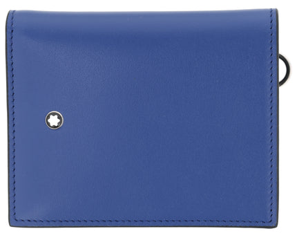 Montblanc Leather Goods Meisterstück Compact Geldbörse 6cc Schwarz/Blau