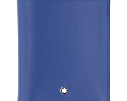 Montblanc Leather Goods Meisterstück Compact Geldbörse 6cc Schwarz/Blau