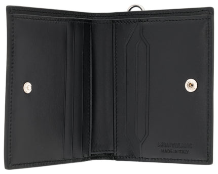 Montblanc Leather Goods Meisterstück Compact Geldbörse 6cc Schwarz/Blau