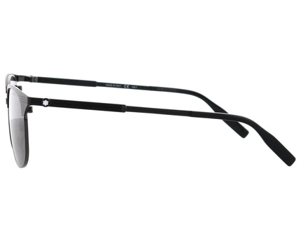 Montblanc Sonnenbrille Rechteckig Metallfassung Schwarz