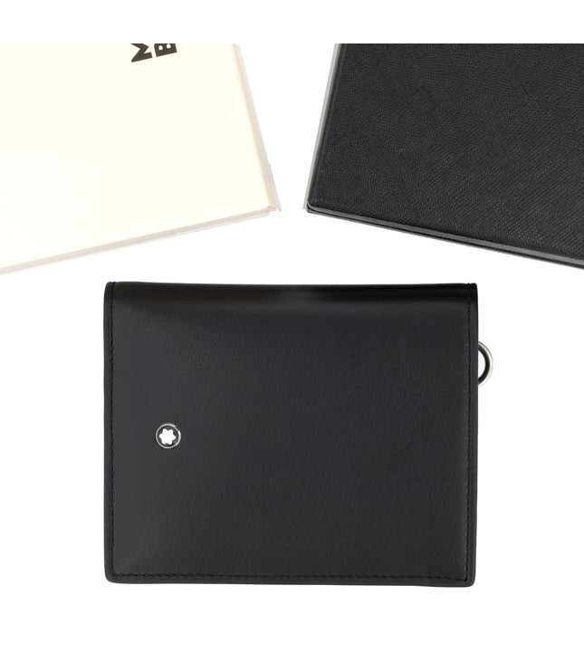 Montblanc Leather Goods Meisterstück Compact Geldbörse 6cc Schwarz