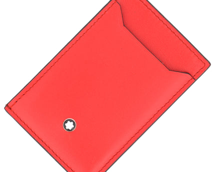 Montblanc Leather Goods Meisterstück Card Holder 3cc Schwarz/Rot