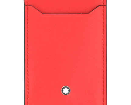 Montblanc Leather Goods Meisterstück Card Holder 3cc Schwarz/Rot