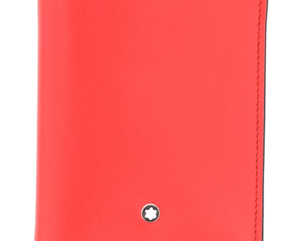 Montblanc Leather Goods Meisterstück Compact Geldbörse 6cc Schwarz/Rot