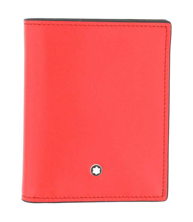 Montblanc Leather Goods Meisterstück Compact Geldbörse 6cc Schwarz/Rot